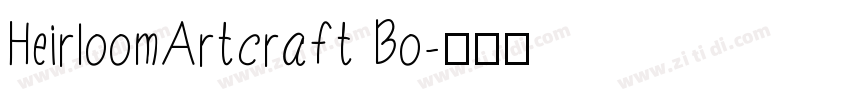 HeirloomArtcraft Bo字体转换